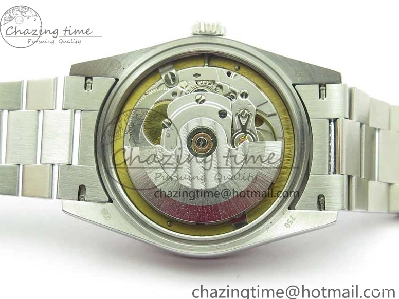 MiroTime 0128 Day-Date 36mm 128239 SS Crystal BP Best Edition White MOP Crystal Marker Dial on SS President Bracelet A MoistureWicking 2682